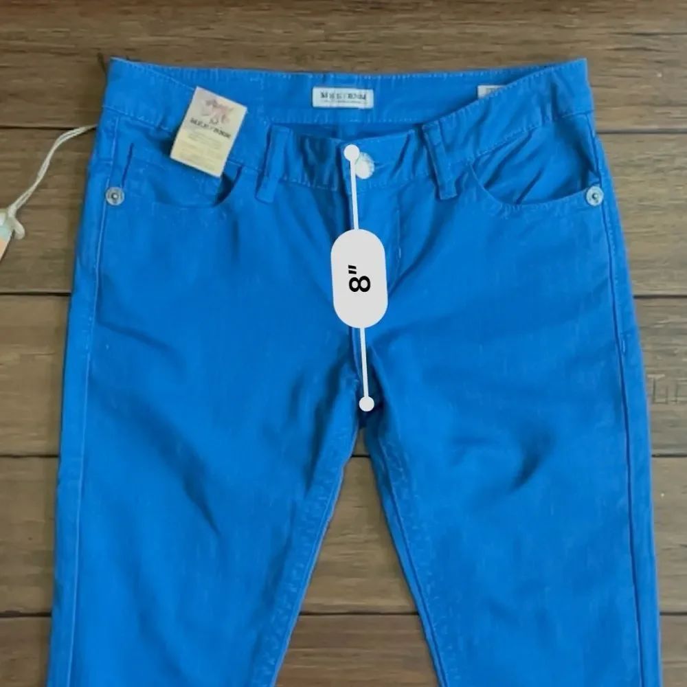 NWT MEK Denim Tyler Cigarette Blue Pants Size 27 × 34 - Picture 7 of 15